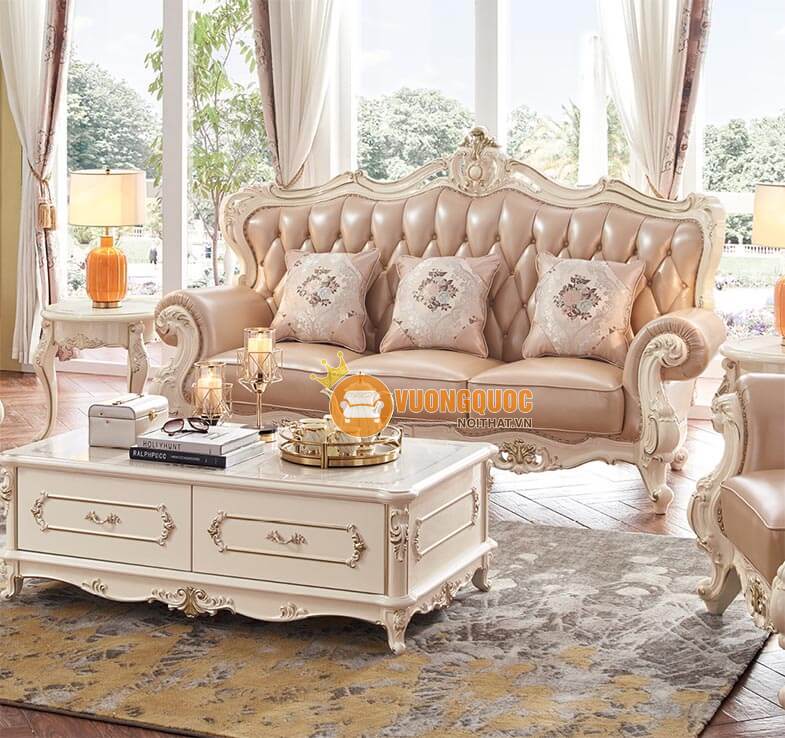 Bộ sofa phòng khách phong cách tân cổ điển pháp HVV9911-4